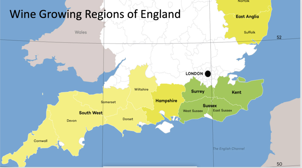 The Wine Growing Regions of England
