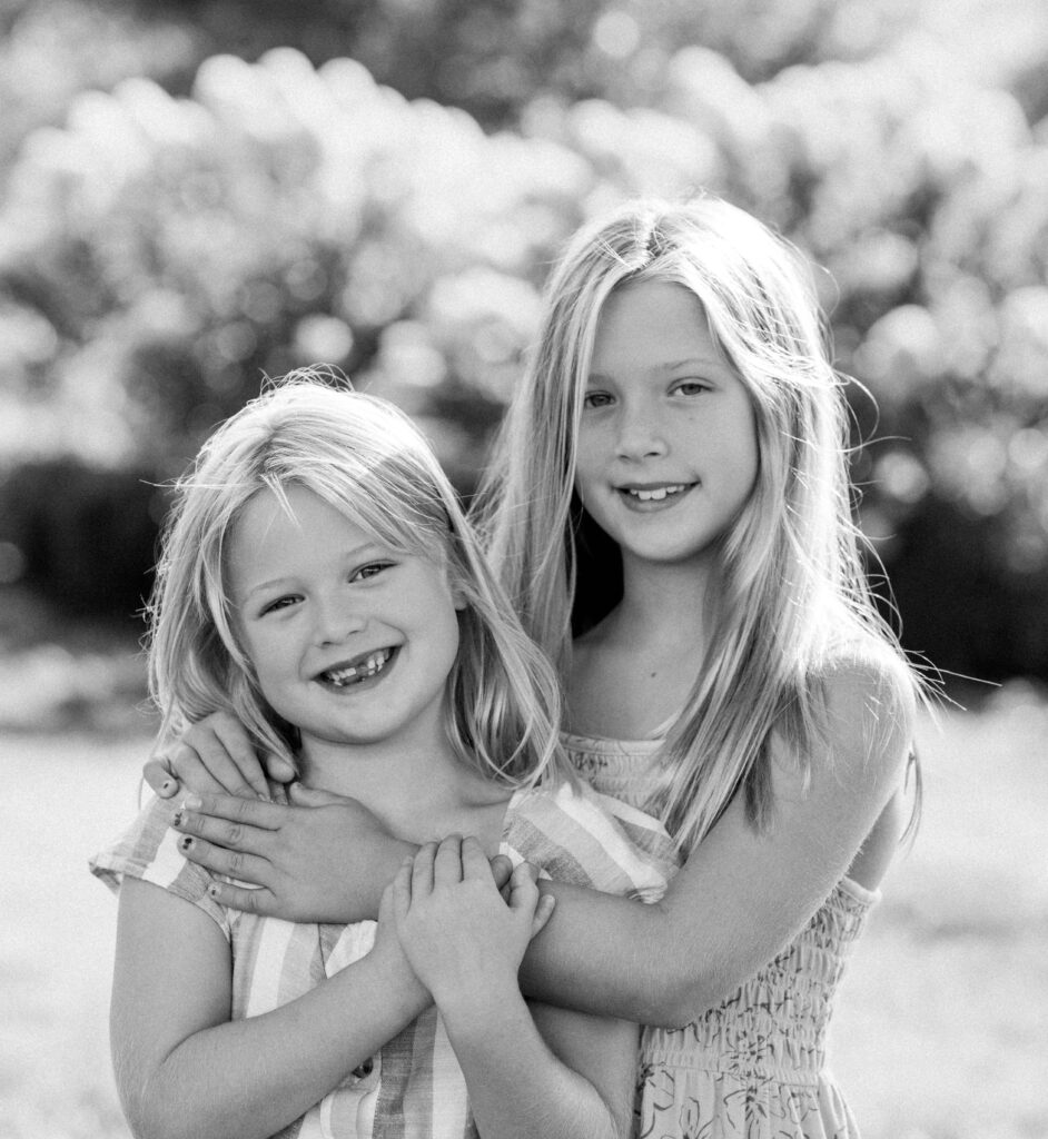 A portrait of two sisters