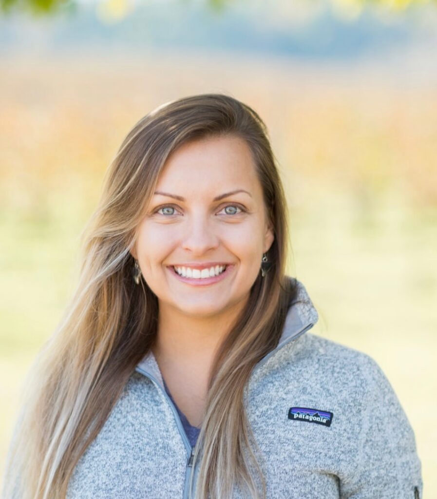 Headshot of Michelle, the Innkeeper at The Farmhouse at Veritas and the newest employee at Veritas.